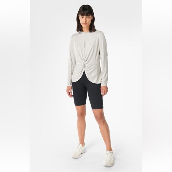 NWT Sweaty Betty Tori Twist Front Hooded Pullover - S - Picture 1 of 7